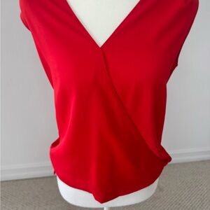 Next Vibrant Red Women's Wrap Blouse